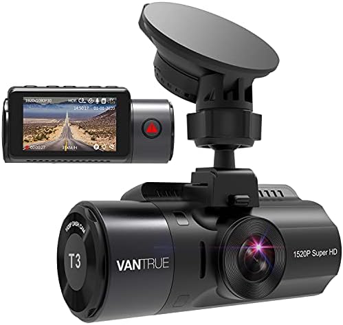 VANTRUE T3 2592x 1520P OBD Dashcam, caméra de Tableau de Bord supercondensateur avec 24h.Surveillance de stationnement par Micro-Ondes, Type C, avec Vision Nocturne, capteur G, Enregistrement continu Fiche Technique et Prix au Maroc
