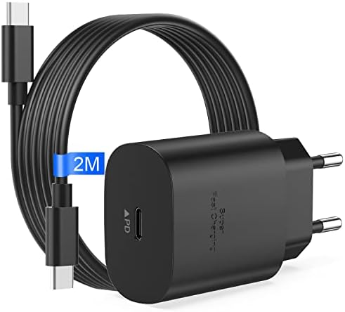 Chargeur USB C 25W pour Chargeur Samsung Charge Rapide Prise Secteur USB C Chargeur Type C avec 2M Câble USB C Chargeur Rapide pour Samsung Galaxy S23 Ultra S23+ S23 S22 S21 S20 FE A13 A33 A53 A54 5G Fiche Technique et Prix au Maroc