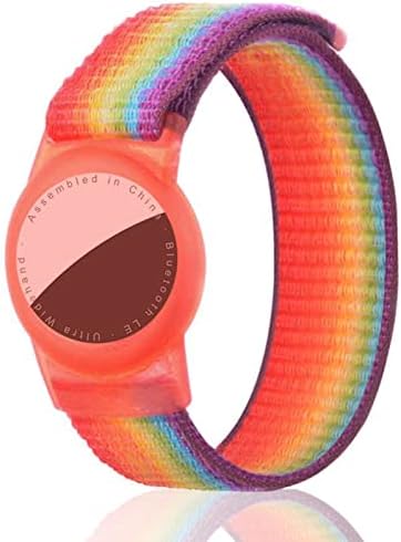 Dingfeiyu Bracelet Enfant Airtag, Accessoire Airtag Apple, Anti-Rayures GPS Bracelet Airtag Scratch pour Enfants ou Adultes (Arc en Ciel) Avis, Fiche Technique et Prix au Maroc