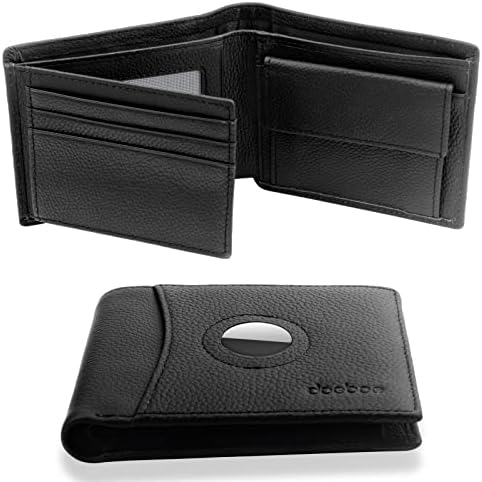 doeboe Cartera Airtag, Billeteras Para Hombre Para Airtag Apple, Blocage RFID de Crédit Cartera Tarjetero Hombre Con Monedero, Cartera Airtag Tríptico de Piel auténtica Para Tarjetas de Crédito Avis, Fiche Technique et Prix au Maroc