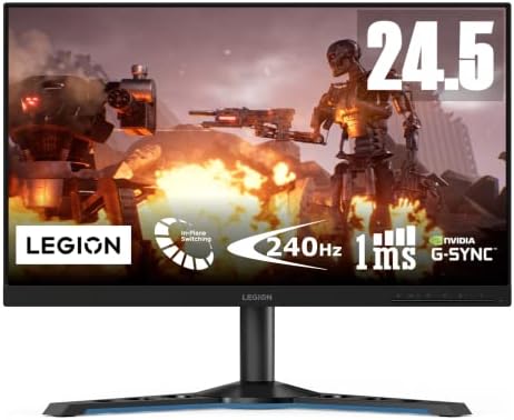 Ecran Gaming (Esport) Lenovo Legion Y25-25, 25'' FHD, 240Hz, 1ms, HDMI, DP, Hub USB, G-Sync Certifié, Freesync Premium, HDR400, Haut Parleurs, 400 cd/m2: 99% sRGB, Réglage Hauteur Fiche Technique et Prix au Maroc
