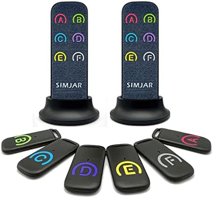 Localisateur de clés avec récepteurs plus fins et télécommandes en tissu avancées, SIMJAR 80 dB + RF avec portée de travail de 40 m, 2 émetteurs RF et 6 récepteurs Avis, Fiche Technique et Prix au Maroc