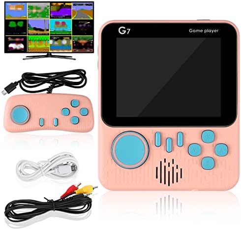 OSDUE Console De Jeux Portable, Console De Jeu Retro FC avec 666 Jeux Classiques, Batterie Rechargeable 1200 mAh Peut Etre Connecté à Une TV, Supporte Deux Joueurs, Présent pour Adultes Enfants, Rose Fiche Technique et Prix au Maroc