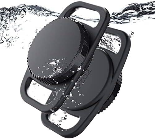 PZOZ Lot de 2 coques de protection anti-pertes compatibles avec Apple Airtag GPS Finder Collier pour chien avec prise en main pour AirTags Compatible avec tous les colliers (Noir) Avis, Fiche Technique et Prix au Maroc