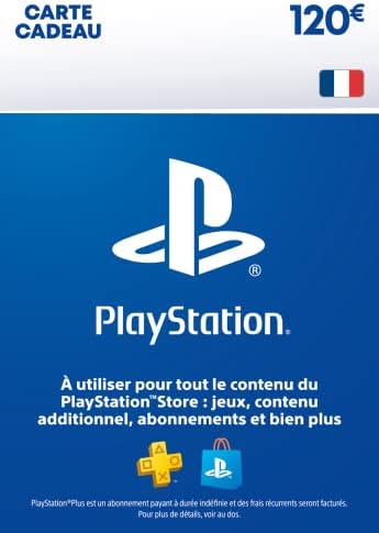 120€ Carte Cadeau PlayStation | PSN Compte Français [Code par Email] Fiche Technique et Prix au Maroc