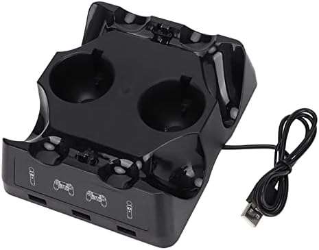 Kuuleyn Manette PS4 Chargeur, Support Manette PS4, Chargeur Dock Controller Chargeur Chargeur pour Ps4 Move pour Ps4/ps4 Move/ps4 VR Controller Four Dock de Charge Fiche Technique et Prix au Maroc