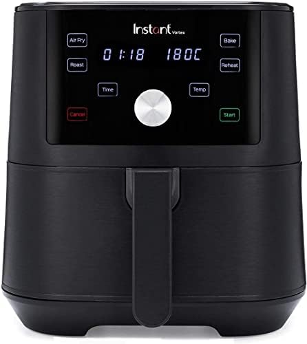 Instant Pot Vortex, Friteuse à Air Électrique 4 en 1 - Multicuiseur avec Fonctions Friteuse à Air, Pâtisserie, Rôtir et Chauffe-Plat, Minuteur - Puissance 1700W, 5.7 L - Couleur Noir Avis, Fiche Technique et Prix au Maroc
