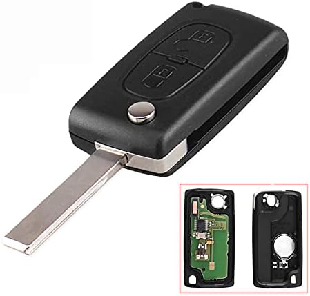 Heart Horse Coque de clé télécommande 2 Boutons pour Peugeot 207 307 308 408 3008 5008 807 Expert Citroen C2 C3 C4 Picasso CE0536 433 MHz Coque de clé à Distance pour PCF7961(ID46) Puce Fiche Technique et Prix au Maroc
