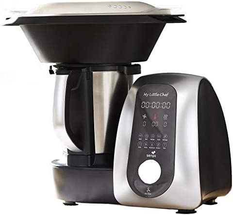 Senya Robot De Cuisine Multifonction My Little Chef noir et silver, 13 programmes automatiques 10 vitesses, site recettes dédiée, balance cuisine fournie, bol Inox, 1700W Avis, Fiche Technique et Prix au Maroc