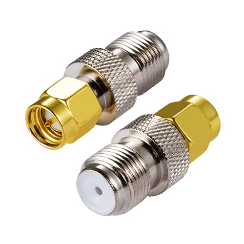 Vecys Adaptateur SMA Connecteur SMA Mâle à Type F Femelle Connecteur de Câble Coaxial Adaptateur Droit pour Radio FM Antenne Dab Antenne WiFi Antenne CATV TV Modems de Réseaux Aériens (2 Pièces) Avis, Fiche Technique et Prix au Maroc
