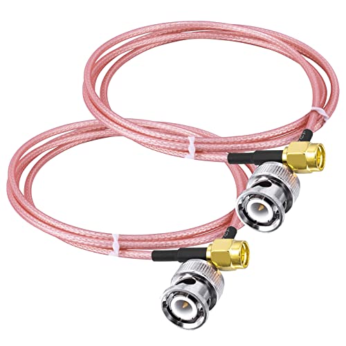 urcianow Câble d'Extension Antenne RG316 SMA Mâle à BNC Mâle 1 Mètres à Faible Perte Adaptateur BNC à SMA Mâle-Mâle Câble Coaxial pour Radio Antenne GPS WiFi Applications RF Portable (2pcs Avis, Fiche Technique et Prix au Maroc