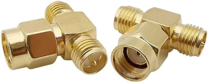 Biltion 2 pièces T Forme RP SMA mâle à 2 Double RP SMA Femelle Triple RF antennes coaxiales Adaptateur WiFi répartiteur 3 Voies connecteur Coaxial en T Avis, Fiche Technique et Prix au Maroc