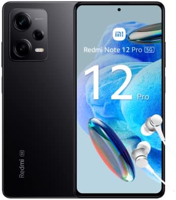 Redmi Note 12 Pro 5G - Smartphone, Écran AMOLED 120Hz fluide et immersif avec Dolby Vision, 2j d'autonomie, Caméra 50MP de Pro avec OIS, Charge complète en 38 min, Noir 6+128GB - Version FR Fiche Technique et Prix au Maroc