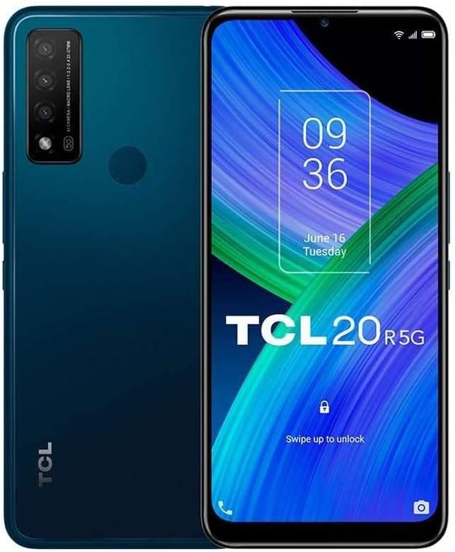 TCL 20R - Smartphone 64GB, 4GB RAM, Dual Sim, Lazurite Blue Fiche Technique et Prix au Maroc
