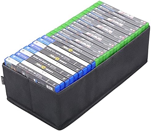 sisma Etui de Rangement Compatible avec Jeux PS5 Xbox PS4, Boîte Pliable pour Ranger et Organiser 22-25 disques de Jeux Fiche Technique et Prix au Maroc