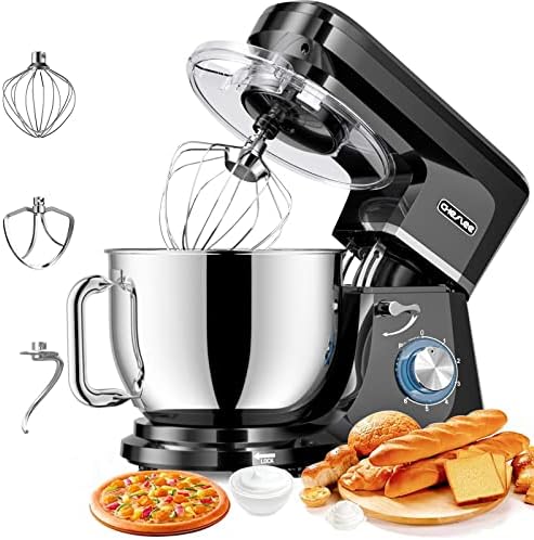 Robot Pâtissier CHeflee 1800W Robot Pétrin Professionnel Faible Bruit Robot de Cuisine Multifonction avec Fouet, Batteur, Crochet, Bol d'Acier Inoxydable, 6 Vitesses, 7.2 Litres Avis, Fiche Technique et Prix au Maroc