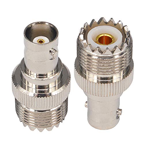 Boobrie 2 X Adaptateur RF BNC UHF Connecteur Coaxial BNC Femlle vers SO239 UHF Femelle Connecteur BNC SO239 pour PL259/CB Radio/Talkie Walkie/SDR BaoFeng Series Radio/Radios Wi-FI Avis, Fiche Technique et Prix au Maroc