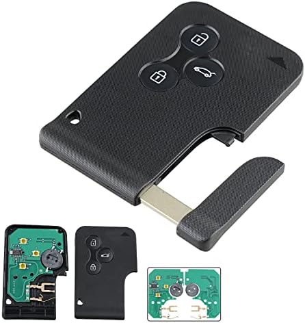 AULESSE Coque Clé pour Ren-Ault - Clé de Voiture Télécommande 3 Boutons pour Ren-Ault Megane 2 Scenic 2 Clio 3 électronique à Programmer Carte Vierge 433 MHz avec transpondeur ID46 PCF7947 Fiche Technique et Prix au Maroc
