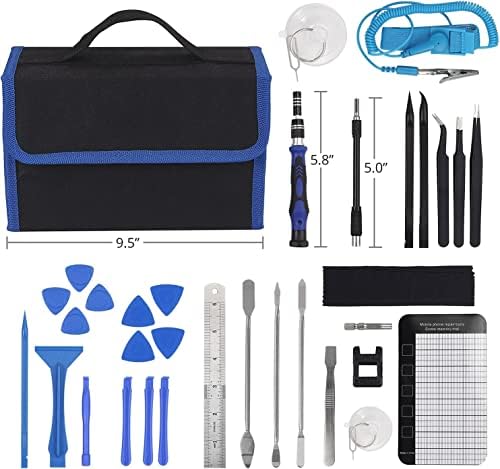 Justech 137 en 1 Jeu de Tournevis Précision Kit d'outils Professionnels Magnétiques Amovibles Kit de Réparation pour SmartPhone-Bleu Ordinateur Tablette Console de Jeu Appareils ÉlectroniquesAvis,  Fiche Technique et Prix au Maroc