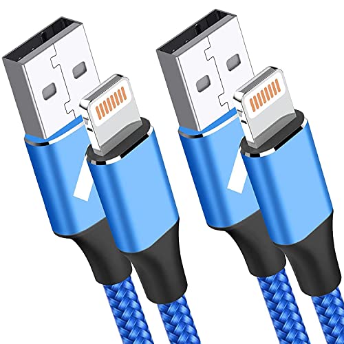 Aioneus Câble iPhone Chargeur iPhone [1m+1m/Lot de 2] Certifié MFi Câble Lightning Nylon Fil Lightning Chargeur Rapide iPhone Cordon pour iPhone 11 12 13 Pro Max XR XS X 10 8 Plus 7 6s 6 SE 2020,iPad Fiche Technique et Prix au Maroc