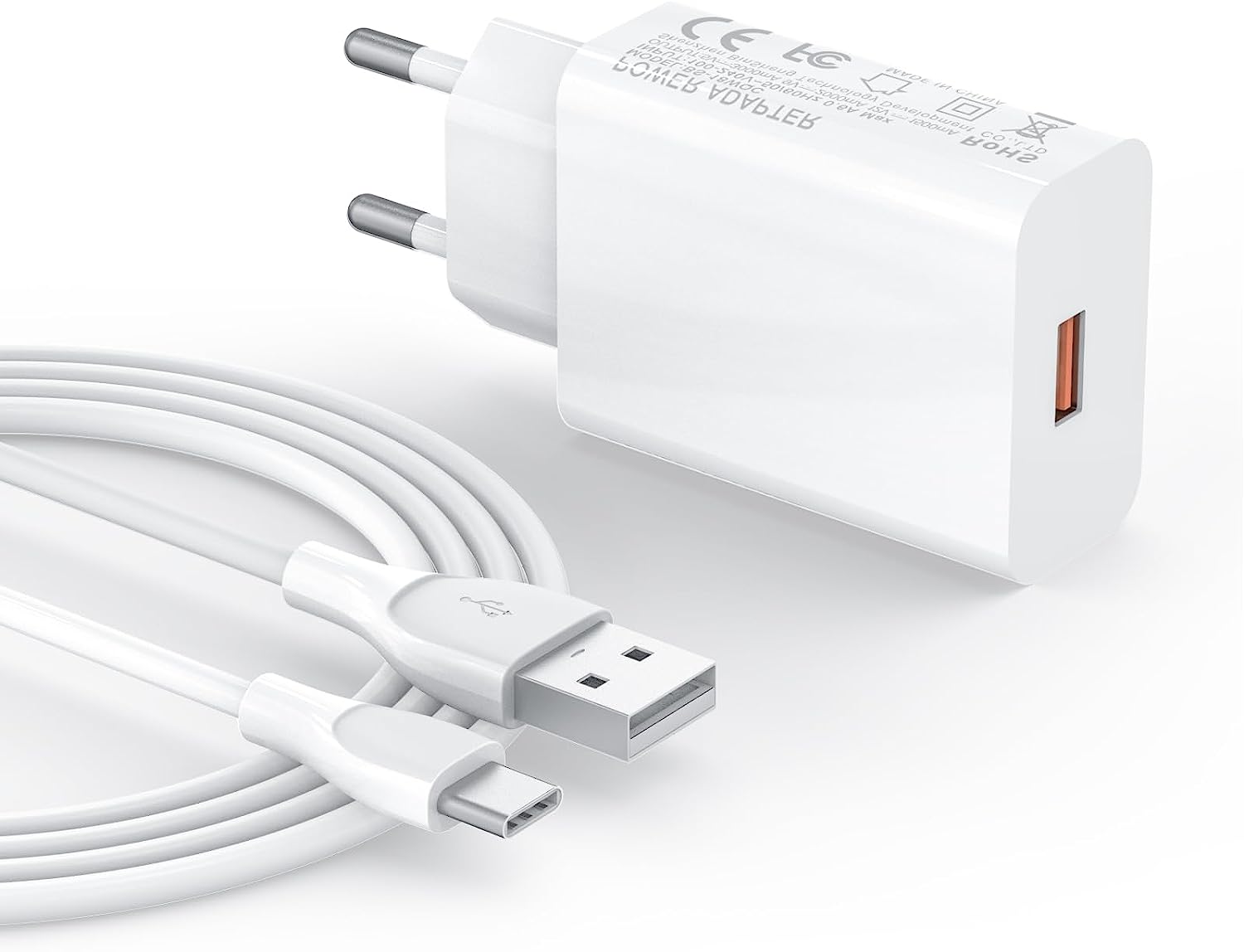 Chargeur Type C Charge Rapide pour Samsung Galaxy A14, A13, A23 5G, A12, S10, A04S, A20e, S9, S8, A54, A33, A52, A32, S20, S21, S22, S23 USB C Portable QC3.0 Fiche Technique et Prix au Maroc