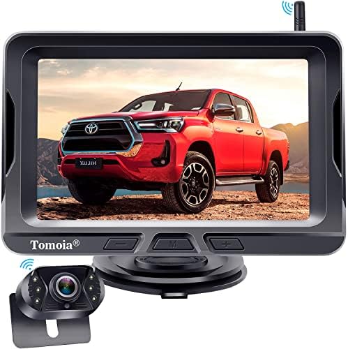 Tomoia Caméra de Recul sans Fil HD 1080P 5 Pouces Camera de Recul Voiture Ensemble étanche Deux canaux Vision Nocturne T2 Fiche Technique et Prix au Maroc