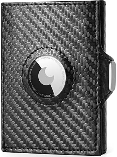 DODENSHA Airtag Portefeuille Homme avec Porte-Monnaie | RFID Portefeuille Homme avec 7 Emplacements pour Cartes | 1 Emplacement pour ID | Cadeau Minimaliste pour Homme | Carbone Avis, Fiche Technique et Prix au Maroc