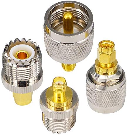 YILIANDUO 4 Types UHF à SMA Talkie Walkie Antenne Adaptateur PL259/ SO239 à SMA Connecteur Kit pour CB Radio Portable SDR Ham Radio Baofeng Scanner Caméra PC LAN WiFi Mobile Mimax Wouxun Avis, Fiche Technique et Prix au Maroc