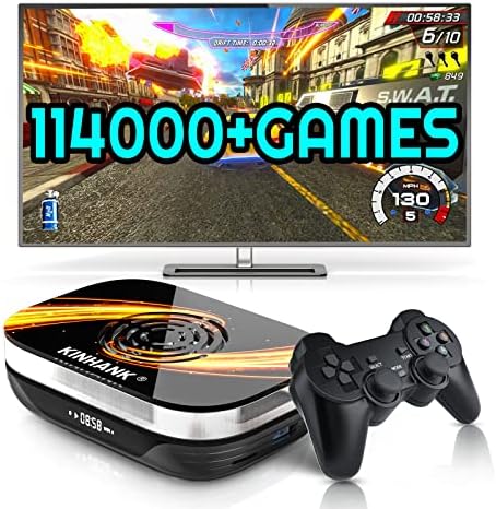 Kinhank Super Console X3 Plus Console de Jeu vidéo - Console d'émulateur de Jeu rétro des années 80 et 90 Pré-installez 100 000 Jeux, Plug & Play, Trois systèmes Tout en Un (256 Go, 110K Jeux) Fiche Technique et Prix au Maroc