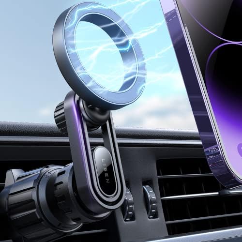 Support Magnetique Telephone Voiture, [20 Super Aimants Puissants] LISEN Compatible avec Support Magsafe Voiture, Universal Support Téléphone Voiture pour iPhone 14 13 12 Pro Max Plus Mini Fiche Technique et Prix au Maroc