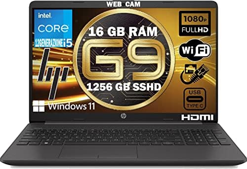 HP 250 G9 nouveau modèle 2022 Notebook Intel Core i5 1235U 12 Th jusqu'à 4,40 GHz, RAM 16 Go Ddr4, SSD Nvme 1256 Go, écran 15,6" Full HD, PC portable Windows 11 Pro, Libre Office, sourire offert Fiche Technique et Prix au Maroc