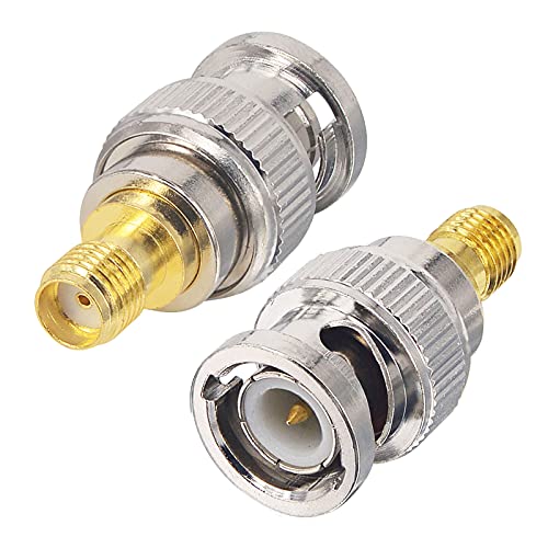 Boobrie 2PCS Connecteur SMA à BNC Adaptateur SMA Femelle vers BNC Mâle pour Antennes RF, Périphériques LAN sans Fil, Câble Coaxial, WiFi, Radio Amateur/Portable, Scanner, SDR Avis, Fiche Technique et Prix au Maroc
