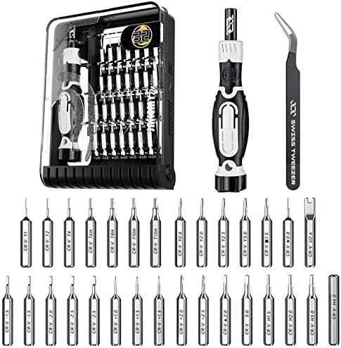 32 en 1 Kit Tournevis de Précision, LncBoc Mini Tournevis Kit Outil Informatique, Kit Outils Bricolage Electronique de Réparation Pour Réparer Smartphone, Ordinateur, Tablette, Lunettes, Montre, etcAvis,  Fiche Technique et Prix au Maroc
