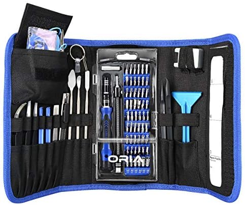 ORIA 86 en 1 Jeu de Tournevis de Precision Magnétique, Professionnel Kit Outils de Réparation avec 56 Bits, Parfait pour Mac, PC, Montre, Jouets, Lunettes, et Autres ÉlectroniqueAvis,  Fiche Technique et Prix au Maroc