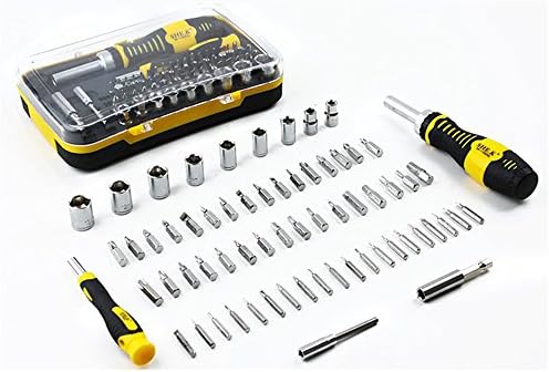 Jeu de tournevis et douilles de précision NUZAMAS 65-en-1, tournevis 52 bits Douilles de clé 9 bits pour téléphones portables, tablettes, PC, Macbook, montres, lunettes, appareils photoAvis,  Fiche Technique et Prix au Maroc