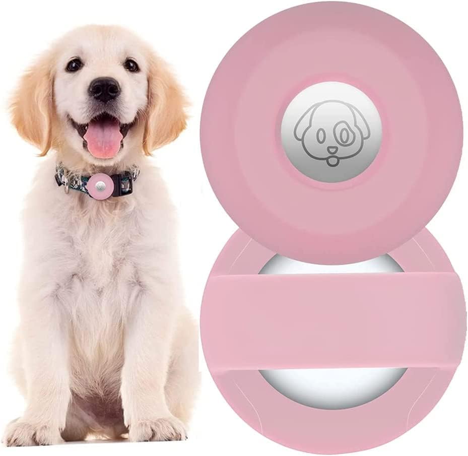 PKQTOP Coque de Protection Compatible avec Collier Airtag Pet - Housse de Protection en Silicone pour Airtag, Anti-Perte - Compatible avec Airtag pour Collier de Chien, Sac d'école (Rose) Avis, Fiche Technique et Prix au Maroc