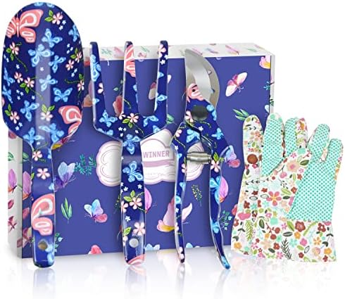 DEWINNER Ensemble d'Outils de Jardin, 3 Pièces Lady Main Plantation Jardinage Cadeau, Poignée Ergonomique, Succulent Bonsaï Lady Plante Outil, Sécateur, Pelles，râteau à Main Avis, Fiche Technique et Prix au Maroc