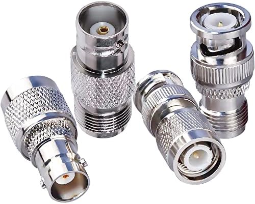 TUOLNK 4 Type Set Adaptateur coaxial coaxial TNC vers BNC Jack RF Adaptateur coaxial TNC femelle vers BNC mâle pour radios Wi-Fi Kit de connecteurs pour adaptateur coaxial TNC vers BNC RF Avis, Fiche Technique et Prix au Maroc