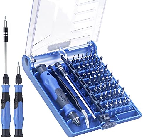 VCELINK Tournevis de Précision 45 en 1 avec 42 Tournevis Mini Set, Tournevis de Précision Magnétique avec Tige d'Extension, Pince à Épiler pour Ordinateur, Portable, Console de Jeu, Tablette, PC, BleuAvis,  Fiche Technique et Prix au Maroc