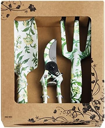 FLORA GUARD Outils de Jardinage en Aluminium de 3 pièces avec imprimé Vert - truelle, Transplanter, sécateur, Ensemble-Cadeau pour Le Jardinage (Vert) Avis, Fiche Technique et Prix au Maroc