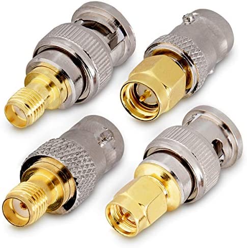 kwmobile 4X Adaptateur SMA BNC - Kit avec Connecteur Coaxial Mâle et Femelle pour Fiche Antenne Scanner Radio Wi-FI Avis, Fiche Technique et Prix au Maroc