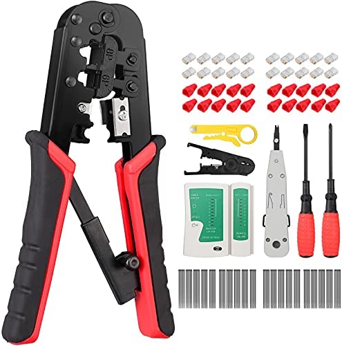Outil de Réparation Réseau Ensemble Testeur de Network Réseau Câble Kits d’Outils de Réparation Professionnel Kit de Testeur de Câble Réseau Testeur de Cavalier Maintenance InformatiqueAvis,  Fiche Technique et Prix au Maroc