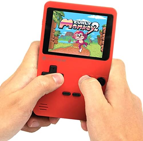 Silvergear® Console de Jeux Portable | Mini Console de Jeux Retro pour Enfants et Adults | Game Boy avec 240 Classique Jeux dans 6 Catégories | Console Portable Retro de Jeux d'Arcade | Rouge Fiche Technique et Prix au Maroc