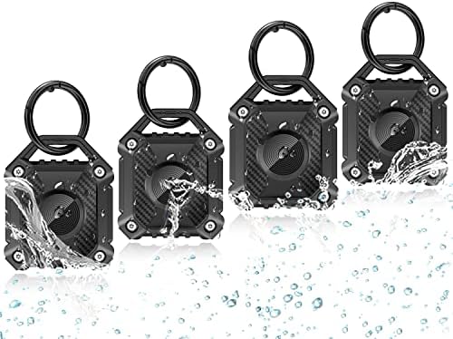 Lot de 4 porte-clés Airtag - Coque ONEONTA Airtag - Étanche IP68 - Porte-clés Apple Airtag pour Airtag - Coque rigide en TPU - Protection complète à 360° - Noir Avis, Fiche Technique et Prix au Maroc