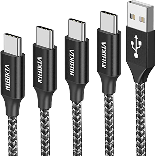 Câble USB C [Lot de 4, 0.5M+1M+2M+3M] Chargeur Type C en Charge Rapide Nylon Tressé Câble Chargeur pour Samsung Galaxy S22 S21 S20 S10 S9 S8 Plus A50 A51 A53 A40 A20e, Huawei, Redmi, etc. Fiche Technique et Prix au Maroc