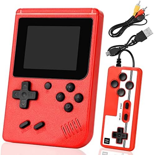Console de Jeux, Retro FC Console de Jeux, Console de Jeu Portable pour Enfants, Mini Console de Jeux avec 400 Jeux Classiques, Cadeau pour Les Enfants Garçons Filles Adolescents et Adultes (Rouge) Fiche Technique et Prix au Maroc