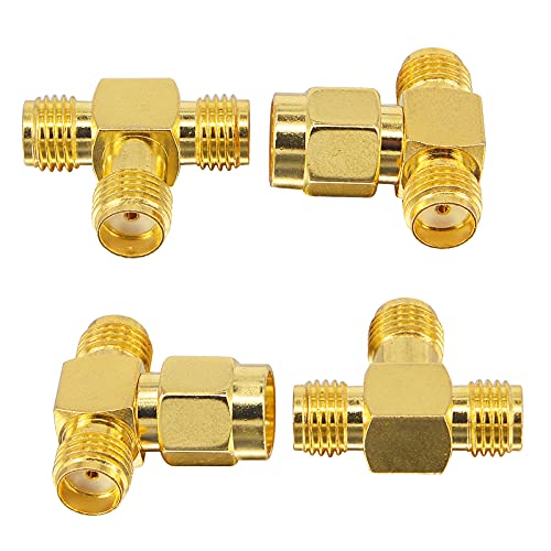 Boobrie Lot de 4 adaptateurs SMA mâle à double mâle/femelle triple connecteur coaxial 3 voies femelle pour câble d'extension d'antenne WiFi Drone FPV Avis, Fiche Technique et Prix au Maroc