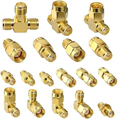 YILIANDUO 10 Pièces SMA Adaptateur Kit SMA Mâle à N/F/BNC/UHF/MCX/SMB/TV/TNC Femelle Adaptateur Convertisseur Test Plaqué Or Nickel pour antenne WiFi SMA Software Defined Radios Devices Avis, Fiche Technique et Prix au Maroc
