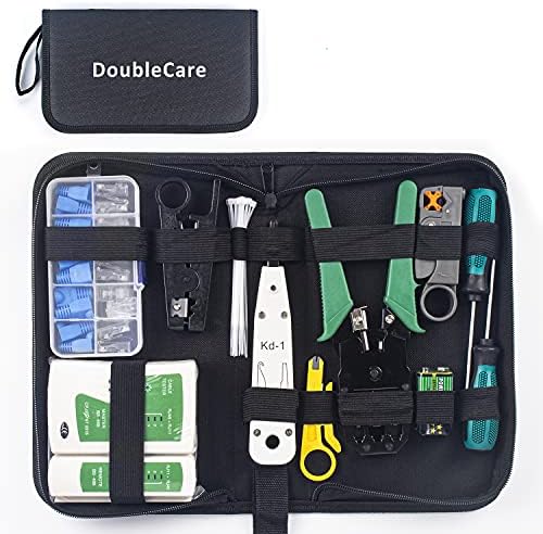 Professional Testeur de Network kit de Boîte à Coffret Outils de réparation de Réseau Avec Pinces d'électricien Testeur de Câble RJ45 Outil de Sertir(12 in 1)Avis,  Fiche Technique et Prix au Maroc
