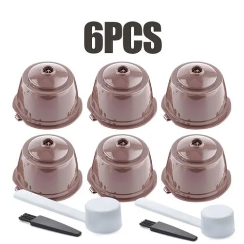 6 Capsules Café Réutilisables Rechargeables Compatibles Dolce Gusto
 Fiche Technique et Prix au Maroc